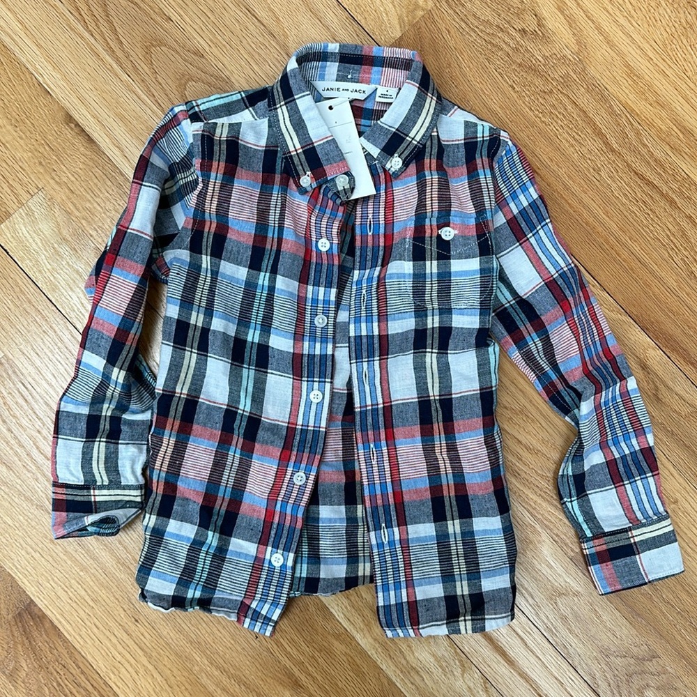 NWT Janie and jack button down shirt